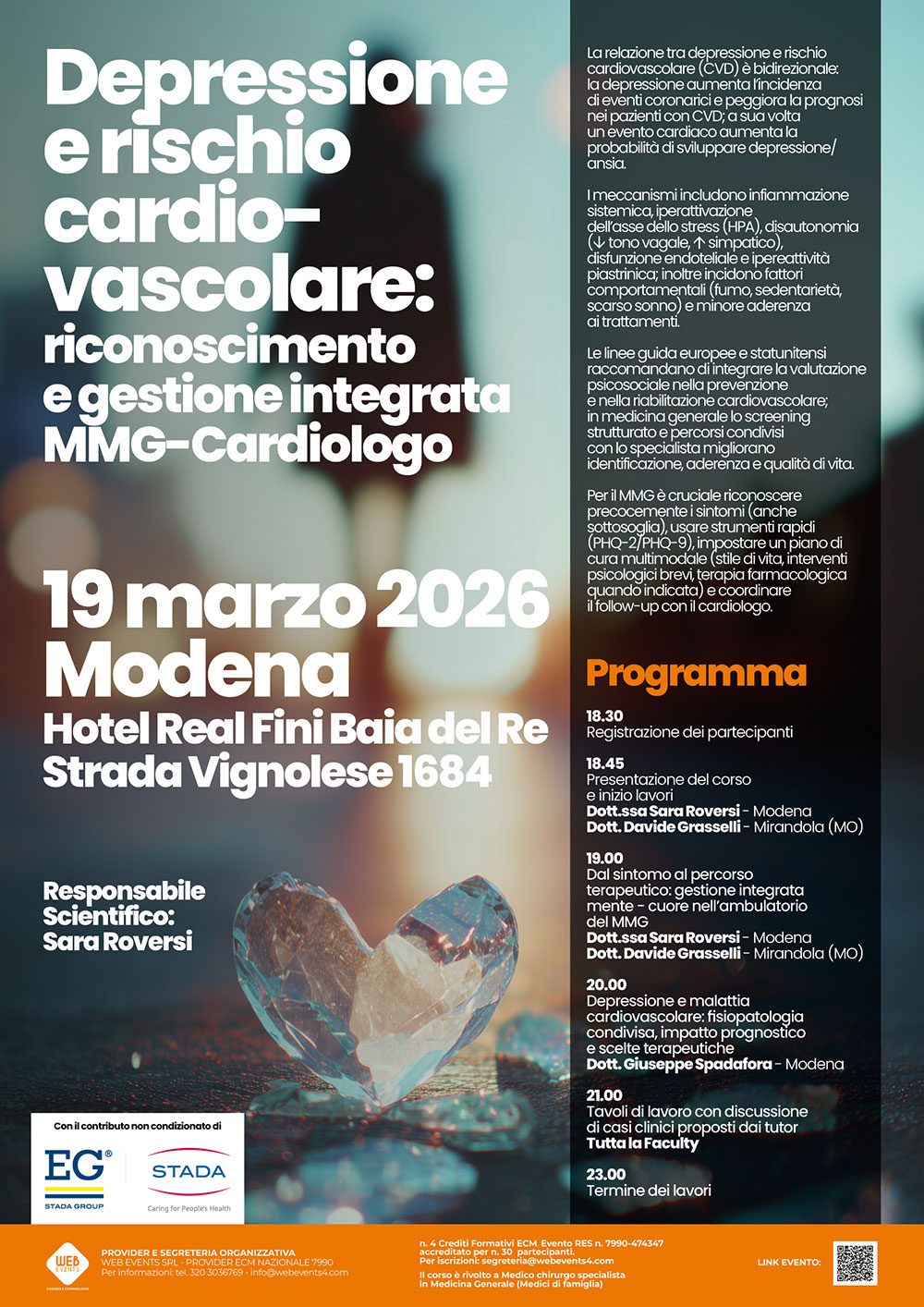 Depressione e rischio cardiovascolare: riconoscimento e gestione integrata MMG-Cardiologo