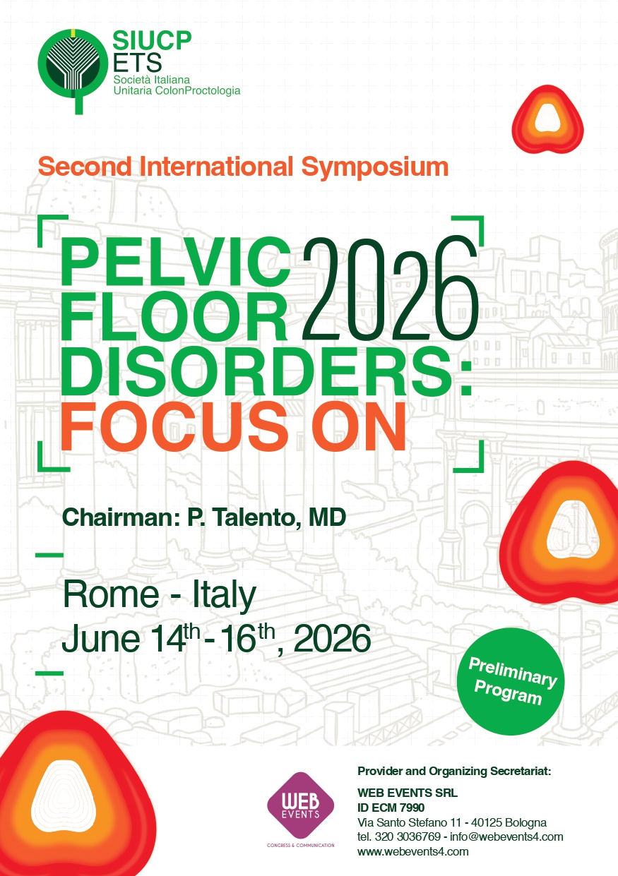 2026 Pelvic Floor Disorders: focus on. Second International Symposium