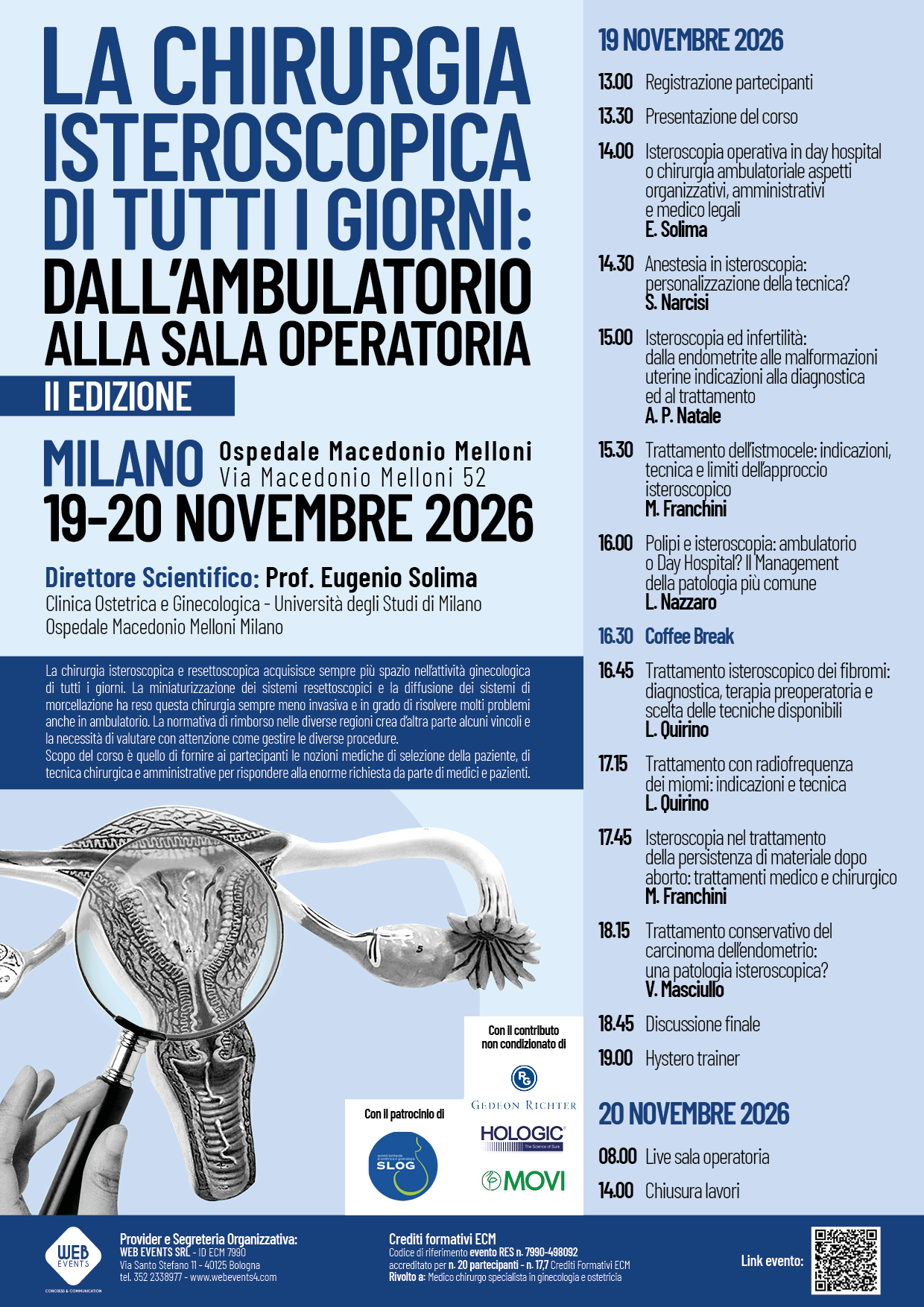 La chirurgia isteroscopica di tutti i giorni: dall’ambulatorio alla sala operatoria. II Edizione