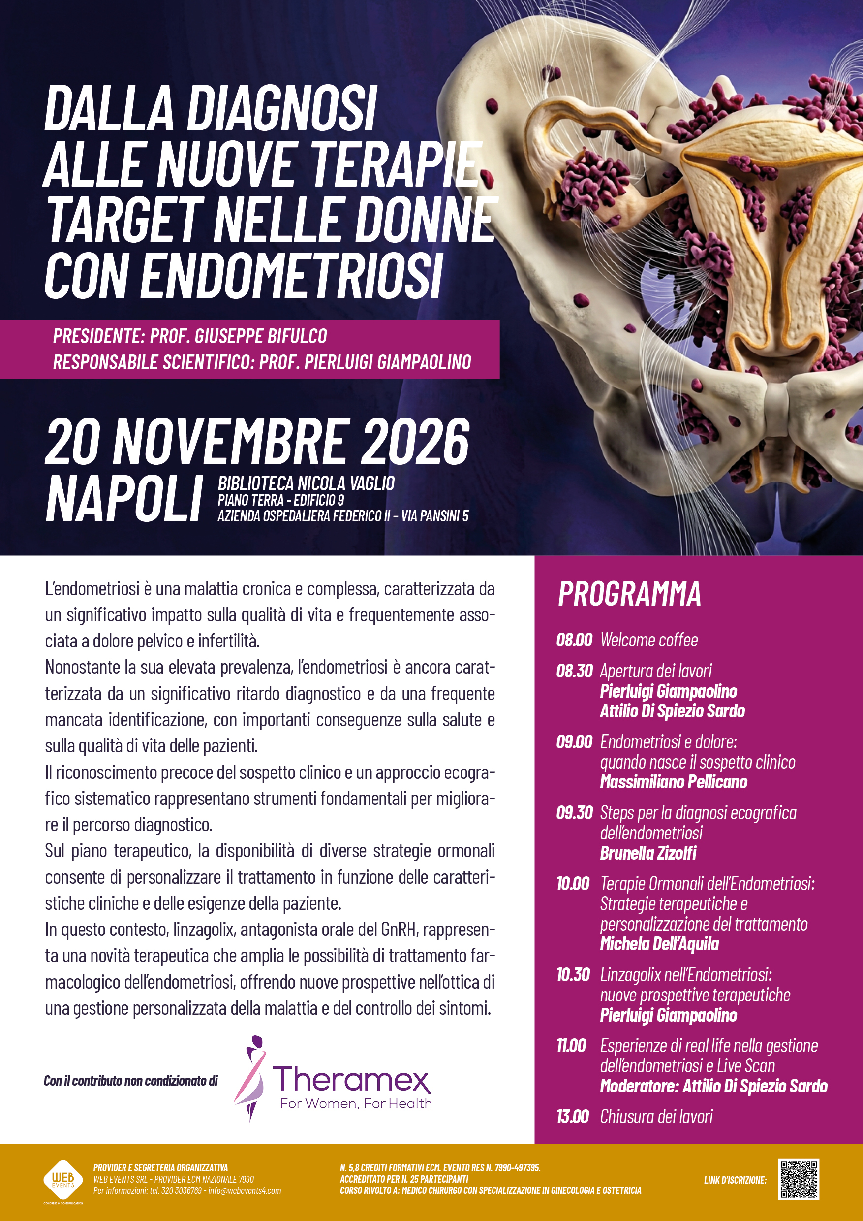 DALLA DIAGNOSI ALLE NUOVE TERAPIE TARGET NELLE DONNE CON ENDOMETRIOSI